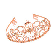 Trendy Crowns Headpiece Hair Jewelry For Cosplay-rose gold