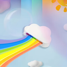 Rainbow Cloud Bath Bombs: reinigt zachtjes voor een zachtere, gladdere huid.In water oplosbaar kleurrijk schuim biedt