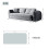 MIMO Grey Lambswool Convertible Pull-Out Sofa Bed 2