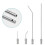 For Straight Side Spray Multi-Function Cleaning Needle High Pressure Water Gun Nozzle Adjustable Elbow 1/4 Quick Connect 2