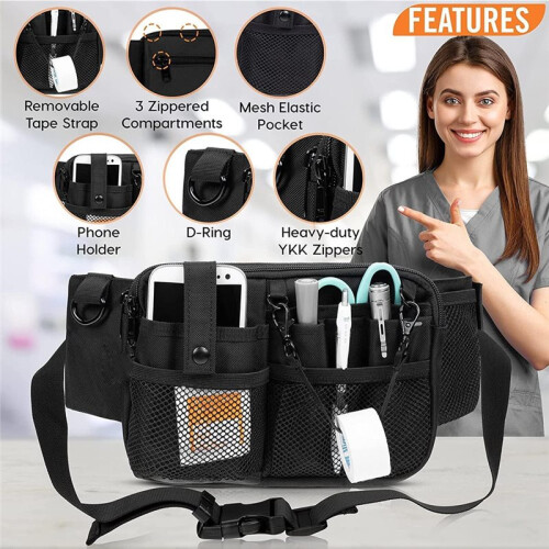 Nurse Fanny Pack with Supply Pockets Adjustable Strap Extends Utility Storage Nurse  for Work 2