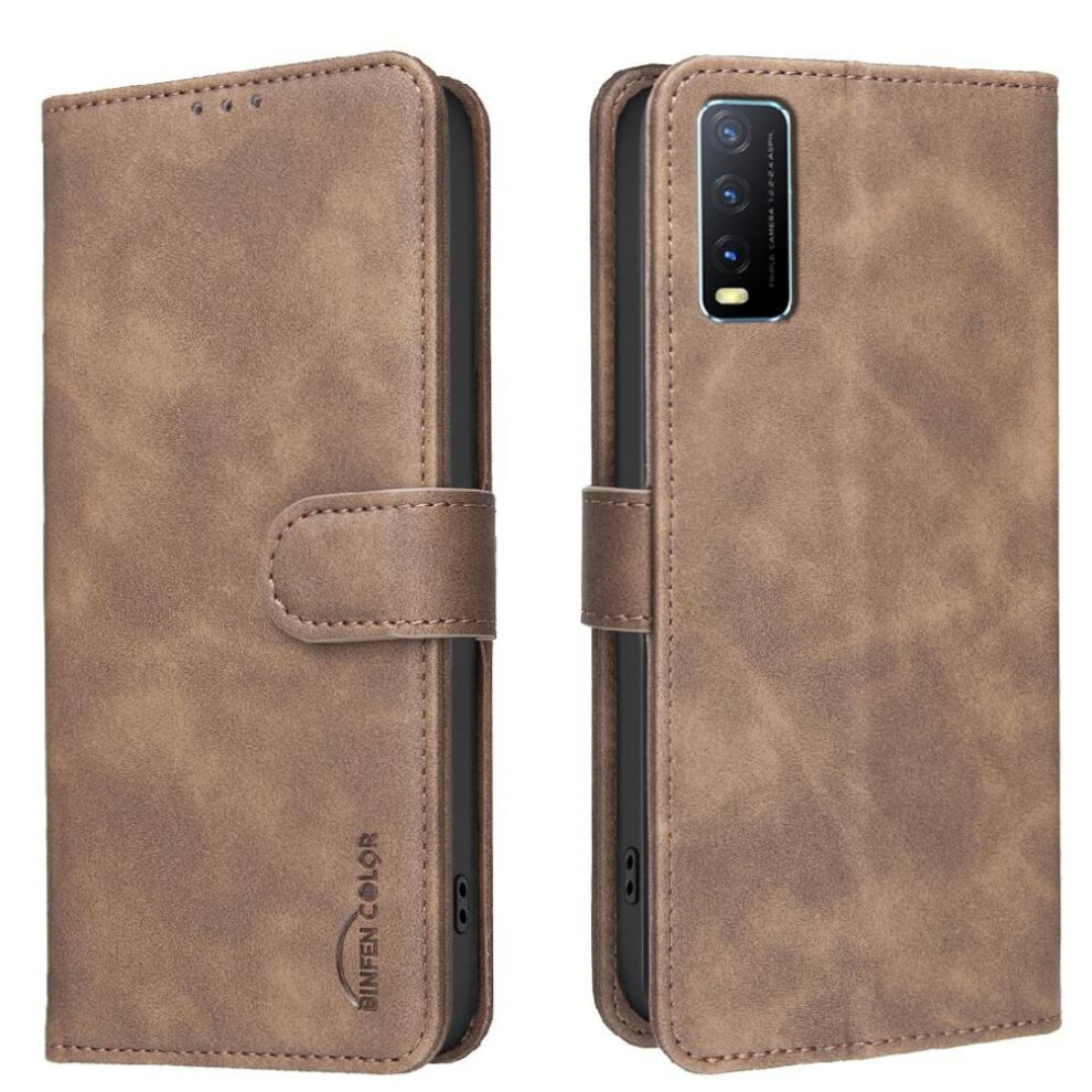 Phone Case For Vivo Y20 Rfid Blocking Protection Drop Protection All Round Shockproof Convenient Kickstand 764563347292