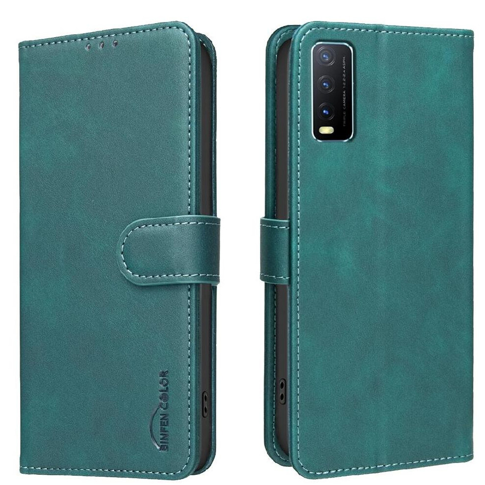 Phone Case For Vivo Y20 Rfid Blocking Protection Drop Protection All Round Shockproof Convenient Kickstand 764563347308