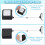 Remote Control Security Cable Lock Adjustable AntiLost Design for TV and Projector Black Durable Build 5