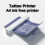 Portable Thermal Printer Wireless Tattoo Stencil Printer Inkless  Photo PDF Document Paper Roll Printer Black 3