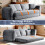 MIMO Grey Lambswool Convertible Pull-Out Sofa Bed 5