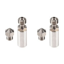 2 Set 0.4mm MK10 All Metal Hotend Kit Nozzle for Wanhao, FlashForge, PowerSpec