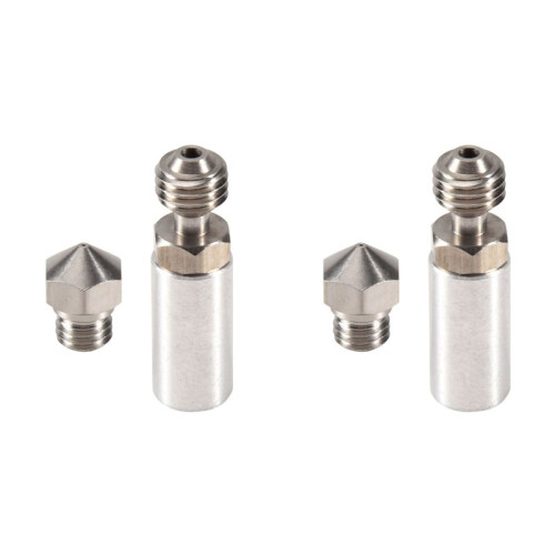 2 Set 0.4mm MK10 All Metal Hotend Kit Nozzle for Wanhao, FlashForge, PowerSpec