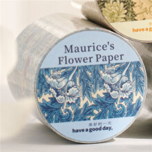 JIANWU Maurice'S Flower Paper Series Vintage Plant Floral Pattern Landscape Material Collage Tape