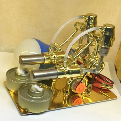 Hot Air Stirling Engine - DIY Micro Model Steam Power Science Generator