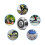 RM2-2RS 3/8'' Roller  Bearing V  Double Sided Rubber Sealed Roller Bearing, 16PCS 3