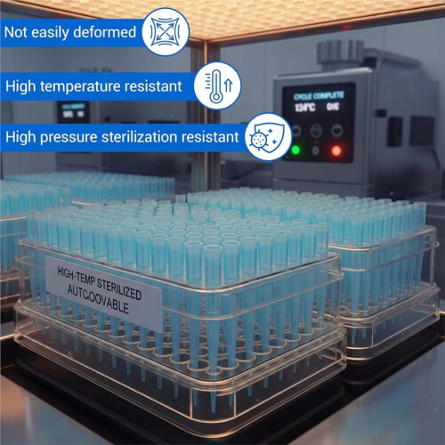 500 Pcs 1 Ml/ 1000 Ul Pipette Tips Bulk Universal Autoclavable Polypropylene (PP) for Laboratory Scientific 2