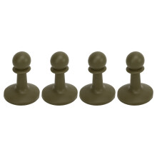 4Pcs Tent Pole Caps for Camping Canopy, TPR Tip Protector with Lightning Protection and Enhanced Stability (Green)