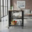 Kitchen Trolley, 3-Tier, Steel Frame, Wood Shelves 2