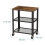 Kitchen Trolley, 3-Tier, Steel Frame, Wood Shelves 4