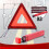 3pcs Standard Emergency Triangles, Warning Triangles for Vehicles, Reflective Triangle, Safety Triangles with Case 3