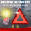 3pcs Standard Emergency Triangles, Warning Triangles for Vehicles, Reflective Triangle, Safety Triangles with Case 5