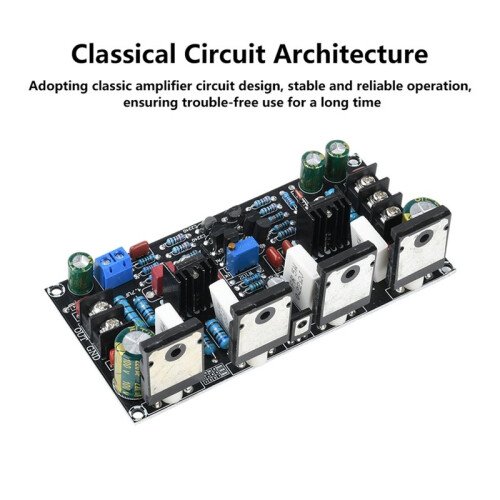 Verbeterde 200W Mono-Versterkermodule met Dubbele Spanning 1943+5200 Buizen High-Power Audioboard 2