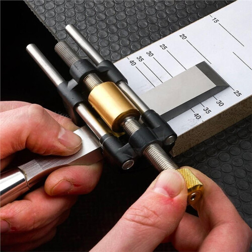 Aluminum Alloy Honing Guide for Chisels and Planers,Chisel Sharpening Fixture, Fixed Angle Sharpener 1