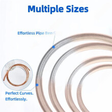 ARC DEER 2.5M Internal Copper Pipe Bending Spring for Air Condition Steel Manual Pipeline Spring Tube Bending Tool D