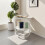 2-Tier Wood-Effect Side Table with Metal Frame 2