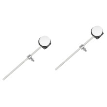 2pcs Felt Bass Drum Pedal Beater Replacement with Durable Steel Body for Consistent Strike Response