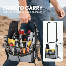 Sac à Outils Multifonctionnel, Kit D'Électricien Capacité pour le Rangement des Outils Électriques