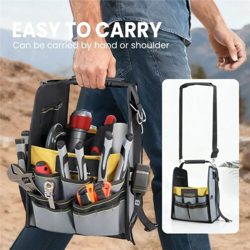 Multifunctional Tool Handbag, Large Capacity Electrician Kit for Power Tool Storage