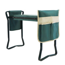 Garden Kneeler and Seat with Tool Bag, Foldable Heavy Duty Stool for Planting and Weeding