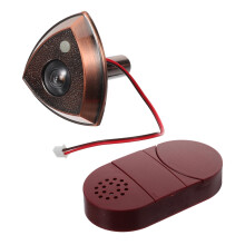 Privacy Door Peephole Viewer with AntiPeep Cover, Tool Installation, Metal Finish for Apartment Front Door