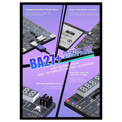 MECHANIC BA27+ Multi-Port Battery Tester for IPhone16 & 400+ Android Devices 1