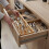 Bamboo Cutlery Tray, 5 Compartments, Space-Saving Design 2