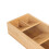 Bamboo Cutlery Tray, 5 Compartments, Space-Saving Design 5