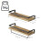 Wandregale, 2-teiliges Set, Holz und Eisen 4