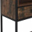 Industrial Console Table with Drawers and Shelves 6