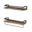 Wandregale, 2-teiliges Set, Holz und Eisen 5