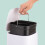 9L Square Pedal Bin - Plastic, Soft-Close Lid 6