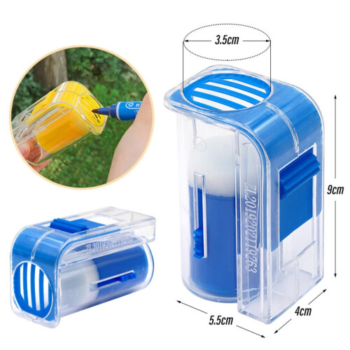 4 Pcs Bee Queen Marking Kit - 2-in-1 Marker Bottle with 4 Colors | Beekeeping Tool_M 1