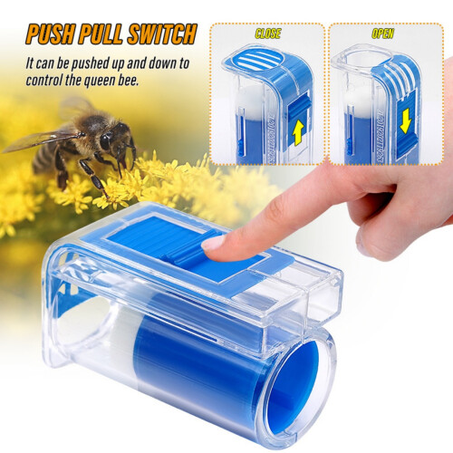4 Pcs Bee Queen Marking Kit - 2-in-1 Marker Bottle with 4 Colors | Beekeeping Tool_M 2
