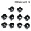 GROW Black Bracket for R311 TCS1 Fingerprint Access Control Module 10pcs 3