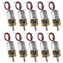 10pcs DC 3V6V N20 Mini Gear Motor  Torque Full Metal Gearbox for Smart Car DIY Robotics