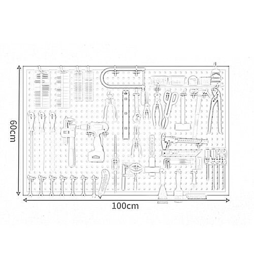 Pegboard Wall Organizer Metal Pegboard Panel for Garage and Workshop HeavyDuty Wall Storage 1