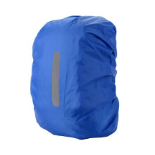 Waterproof Backpack Cover 3040L Royal Blue with Reflective Safety Strips and Adjustable Elastic Fit