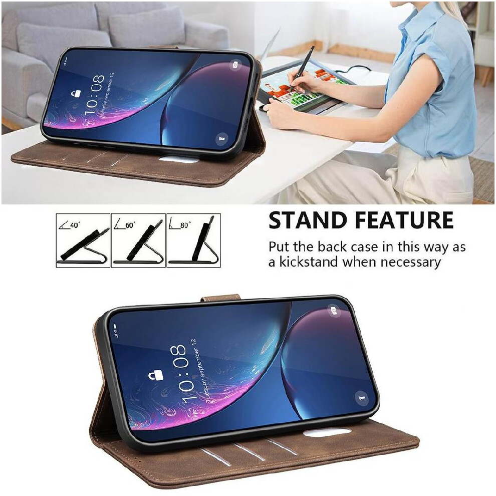 Phone Case For Vivo Y12 Convenient Kickstand Rfid Blocking Protection Drop Protection All Round Shockproof 764563347414