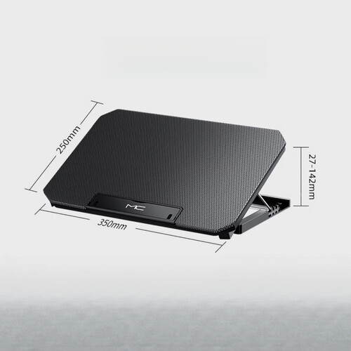 High-Performance 6-Fan Laptop Cooler | Adjustable Ergonomic Height, Portable Foldable Design for Enhanced Desktop Cooling_M 1