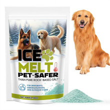 Pet Friendly Ice Melt for Driveway and Sidewalk, Rapid Ice Melting Salt 3.53oz Pack
