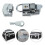 Metal Cabinet Latch with Key, Adjustable Toggle Latch Lock for Tool Box, Secure Door Closure 76x45mm 3