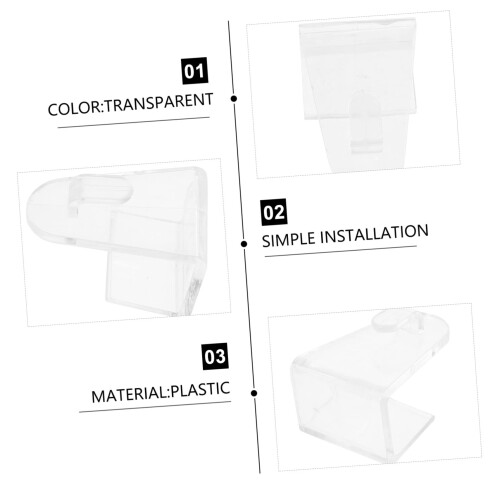 6pcs Curtain Brackets for Ceiling Mount Easy Installation Durable Support SpaceSaving Home Decor 2