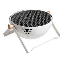 Portable Charcoal Grill with HeatResistant Handle, Foldable BBQ Grill for Outdoor Picnic and Camping