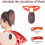 Smart Posture Corrector with Vibration Sensor, Ergonomic Back Trainer Device for Office and Home (Orange) 2